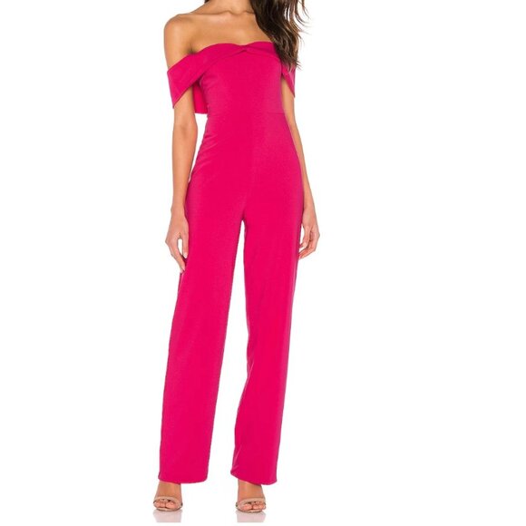 Lovers + Friends Pants - Lovers + Friends Barbiecore Danica Fuchsia Jumpsuit Small NWT